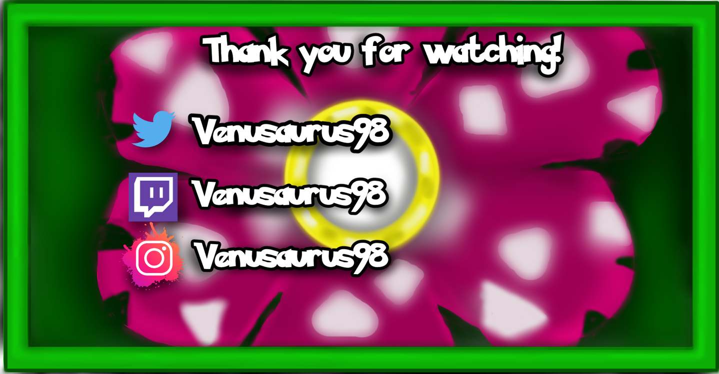 Venusaurus Social Media card (commision)